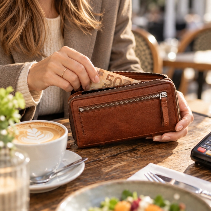 Preview: ZIP WALLET COGNAC